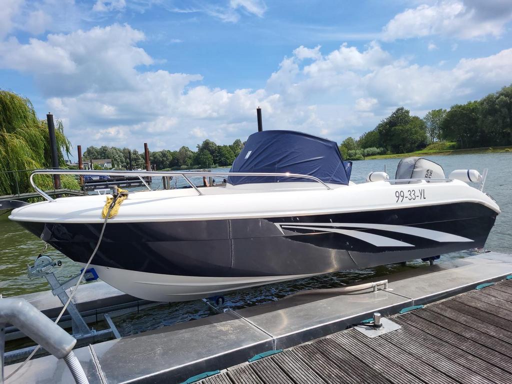 Prins 550 open inc honda 75pk 4 takt nieuwstaat!, Watersport en Boten, 10 tot 30 pk, Ophalen of Verzenden, Zo goed als nieuw, 3 tot 6 meter