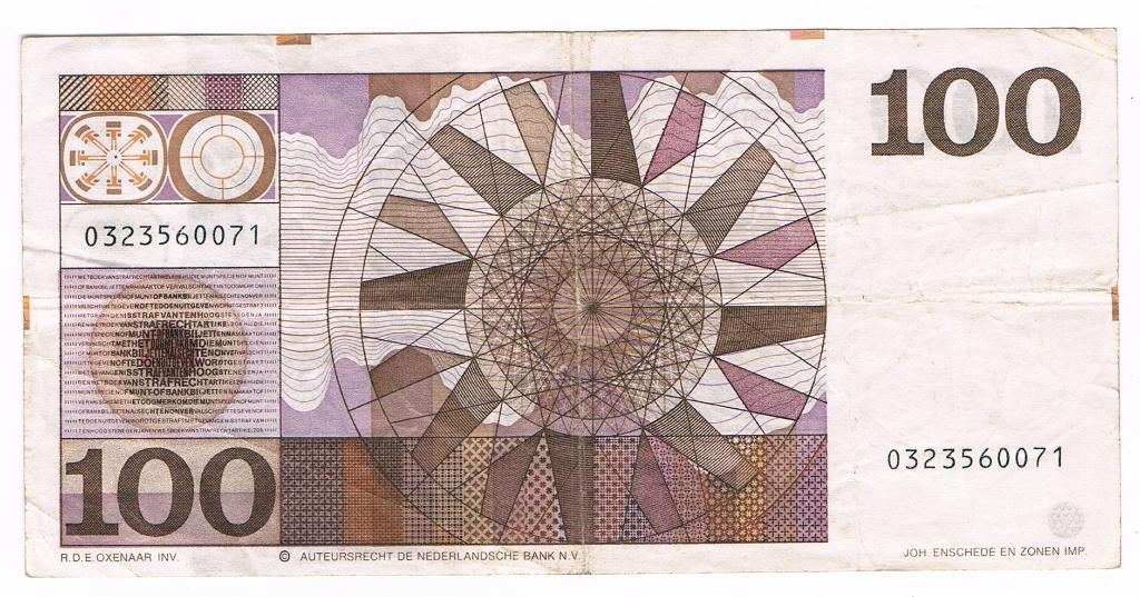 100 gulden 14 mei 1970 De Ruyter, Postzegels en Munten, Bankbiljetten | Nederland, Ophalen of Verzenden, 100 gulden, Los biljet