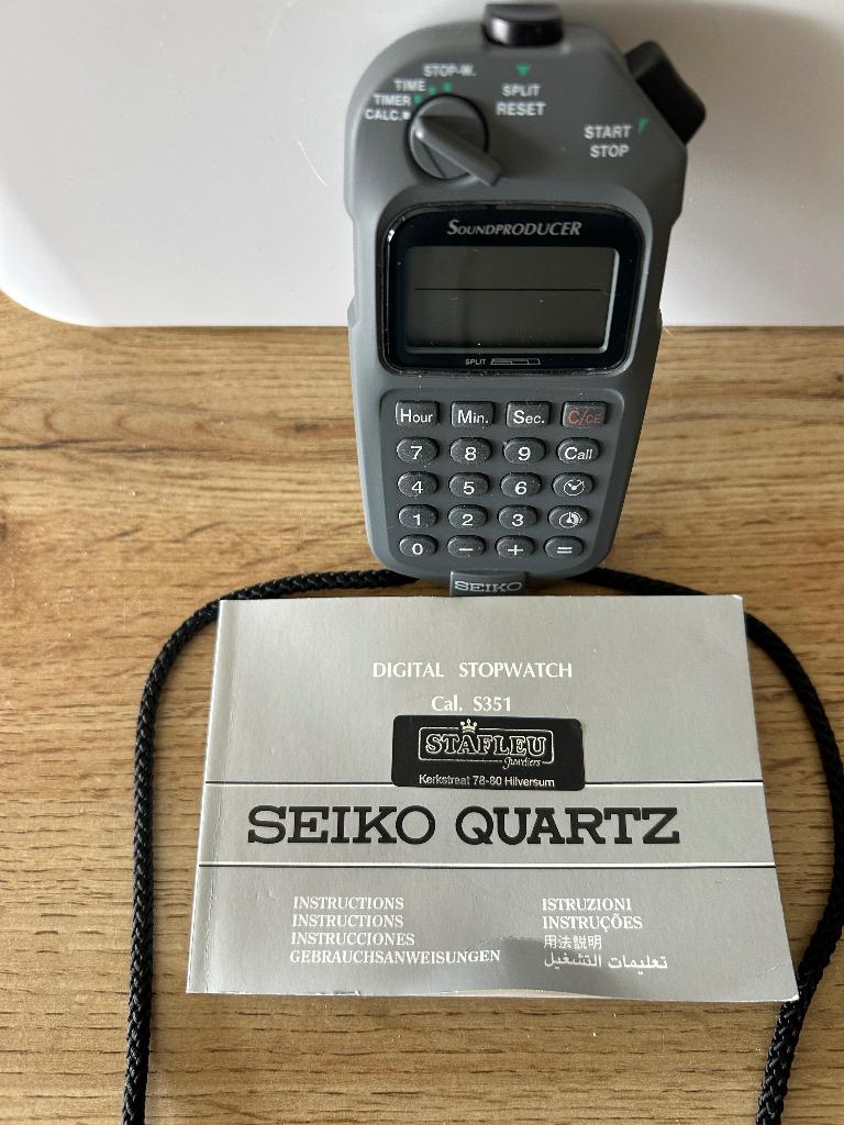 digitale stopwatch Seiko, Seiko, IOS, Ophalen of Verzenden, Zo goed als nieuw