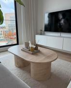 Travertin salontafel, Ophalen, 100 tot 150 cm, 50 tot 100 cm, Zo goed als nieuw