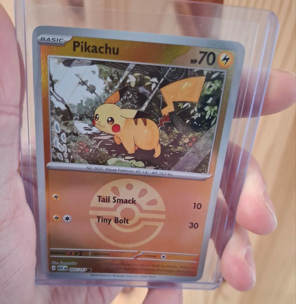 Pikachu reverse friendball!, Hobby en Vrije tijd, Verzamelkaartspellen | Pokémon, Ophalen of Verzenden, Zo goed als nieuw