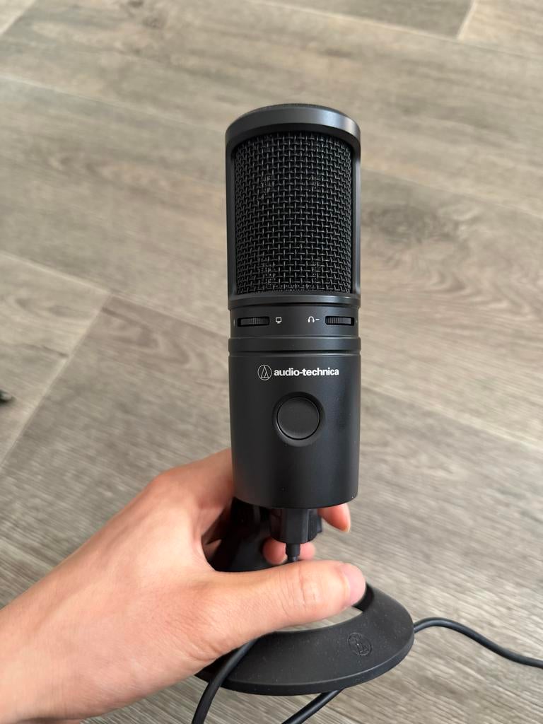 Audio-Technica AT2020USB-X Condensator Microfoon - Zo goed a, Ophalen of Verzenden, Zo goed als nieuw, Studiomicrofoon