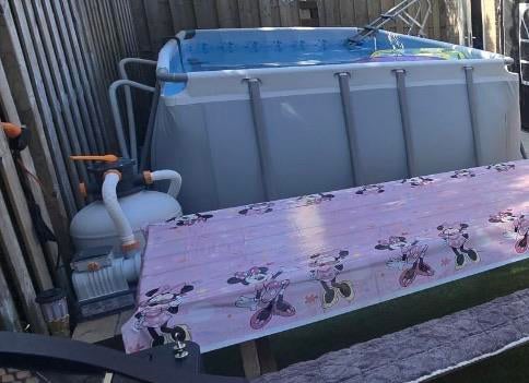 BESTWAY Framepool, 200 tot 300 cm, Zo goed als nieuw, Rechthoekig, Ophalen
