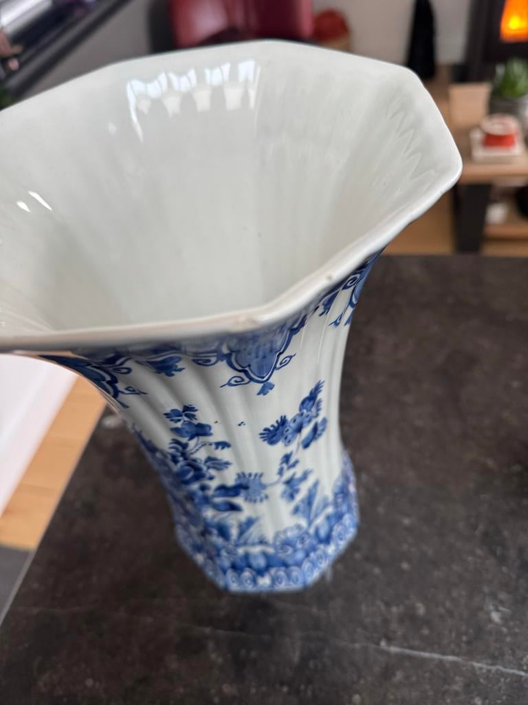 Prachtige Delft blauwe vaas - De Porceleyne Fles, Antiek en Kunst, Antiek | Vazen, Ophalen