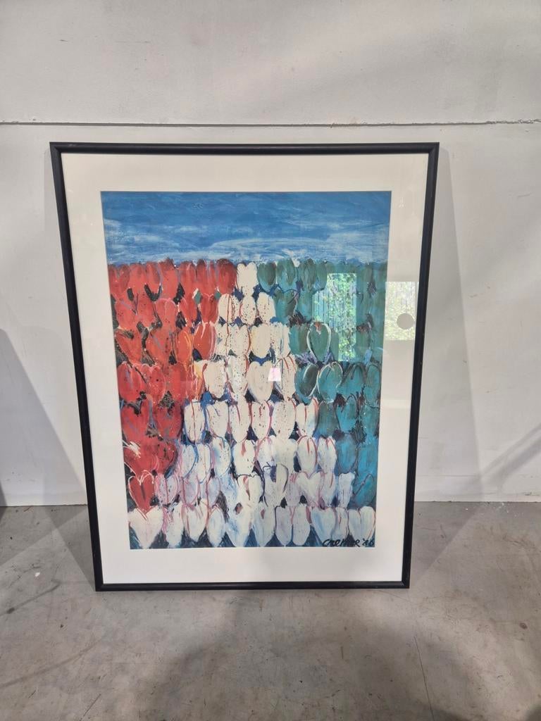 Jan cremer 1986 tulpenveld, Antiek en Kunst, Ophalen