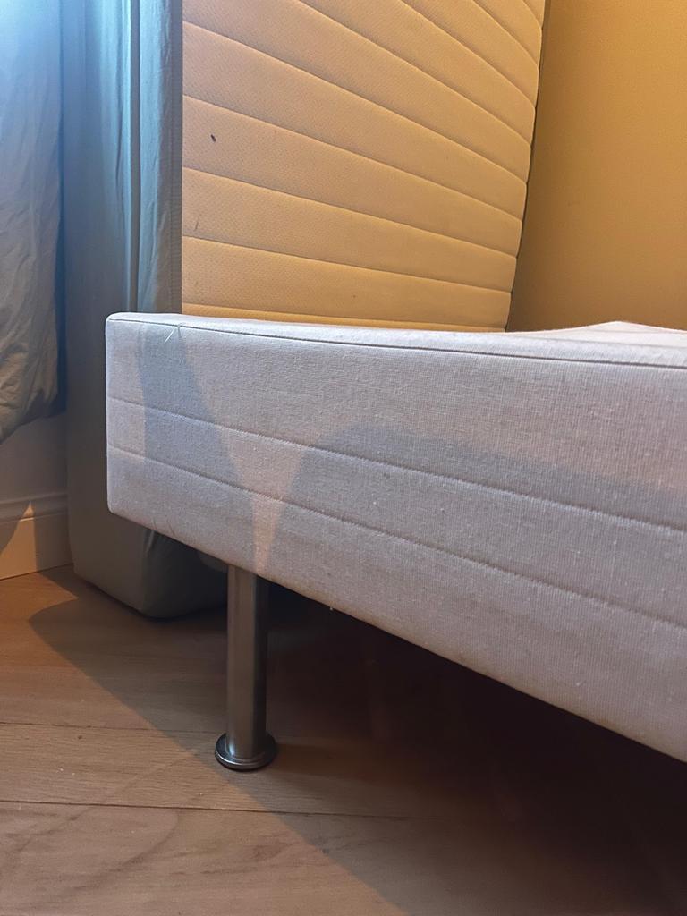 IKEA Sultan Aukra boxspring 90x200 - Zo goed als nieuw, Huis en Inrichting, Slaapkamer | Boxsprings, Ophalen, 90 cm, Eenpersoons
