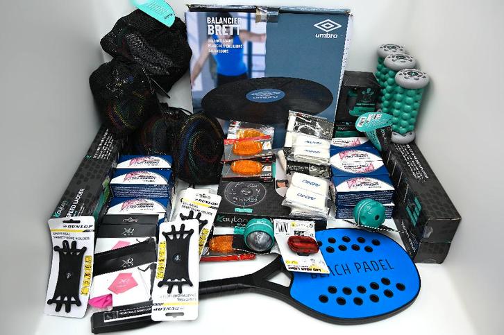 Mix-doos “Sport” beweging sporten fitness voetbal en meer, Sport en Fitness, Fitnessmaterialen, Nieuw, Overige typen, Armen, Benen