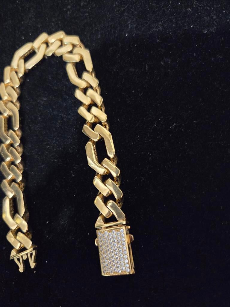 14 k gouden figaro armband 30 gram, Ophalen of Verzenden, Nieuw, Goud, Goud