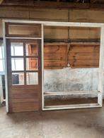 Raam en deur kozijn met klepraam, nieuwstaat, Doe-het-zelf en Verbouw, Ophalen, Nieuw, Buitendeur, Hout