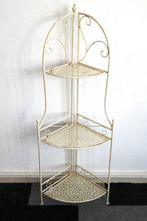 hoek etagere - inklapbaar smeedwerk - voor buiten of binnen, Huis en Inrichting, Woonaccessoires | Etagères, Ophalen, Gebruikt