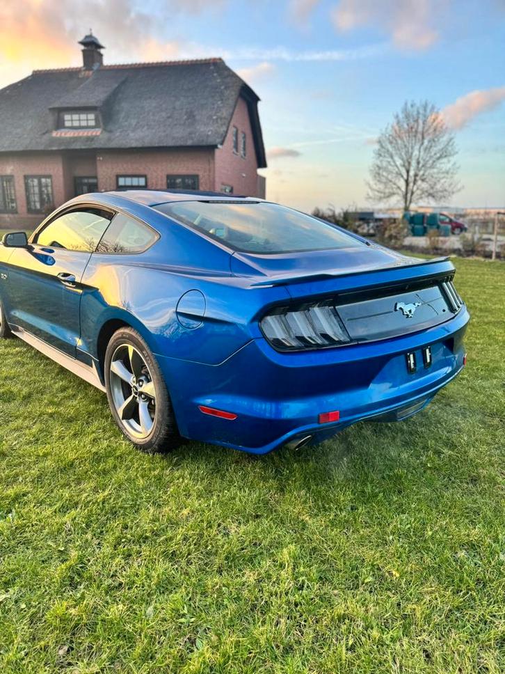 Ford mustang, Auto's, Ford Usa, Particulier, Benzine, Coupé, Automaat, Blauw, Zwart, Leder, Achterwielaandrijving