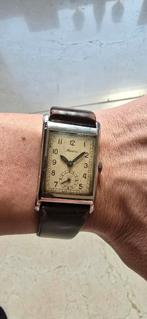 Prachtige Alpine Tank 37mm hoog 23mm breed inclusief kroon, Overige merken, Staal, Met bandje, Polshorloge