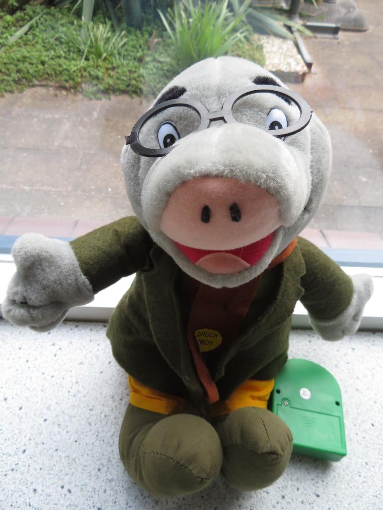 Mol Mr Mole in pak met bril uit Wind in the Willows, Overige typen, Ophalen of Verzenden, Middelgroot (20 tot 80 cm), Meerkleurig