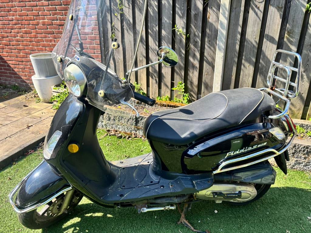 Sym Fiddle 2 snor blauw kenteken, Ophalen, Gebruikt, 49 cc, Benzine