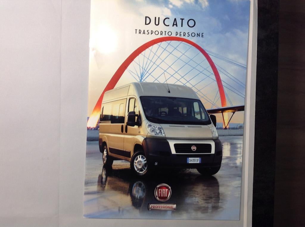 Fiat Ducato Personenvervoer folder Italiaans 24 blz 2008, Ophalen of Verzenden, Nieuw, Overige merken