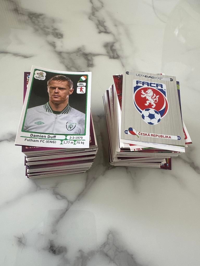 Panini Stickers Euro 2012 - Honderden Originele Stickers, Ophalen of Verzenden, Gebruikt, Meerdere stickers