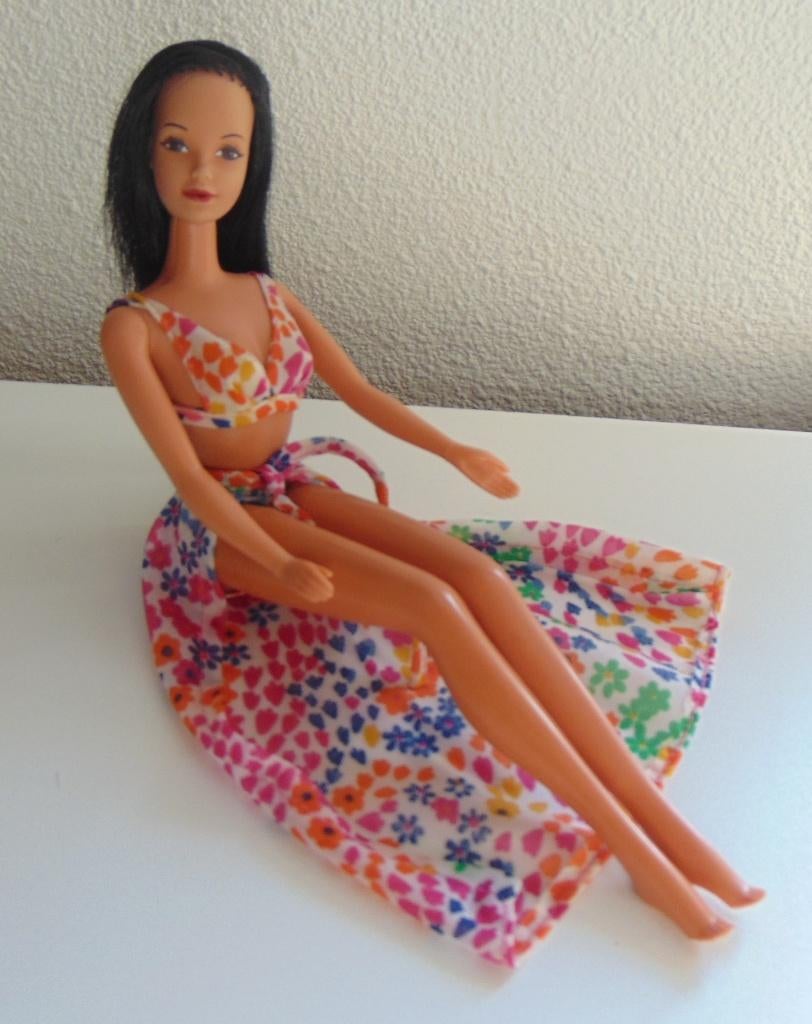 Jaren 70 Barbie vintage Hawaiian pop, Verzamelen, Poppen, Ophalen of Verzenden, Gebruikt, Pop
