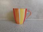 Senseo mok 150 ml. Streep Oranje Geel Vic's Handpainted, Ophalen of Verzenden, Zo goed als nieuw, Overige stijlen, Kop(pen) en/of Schotel(s)