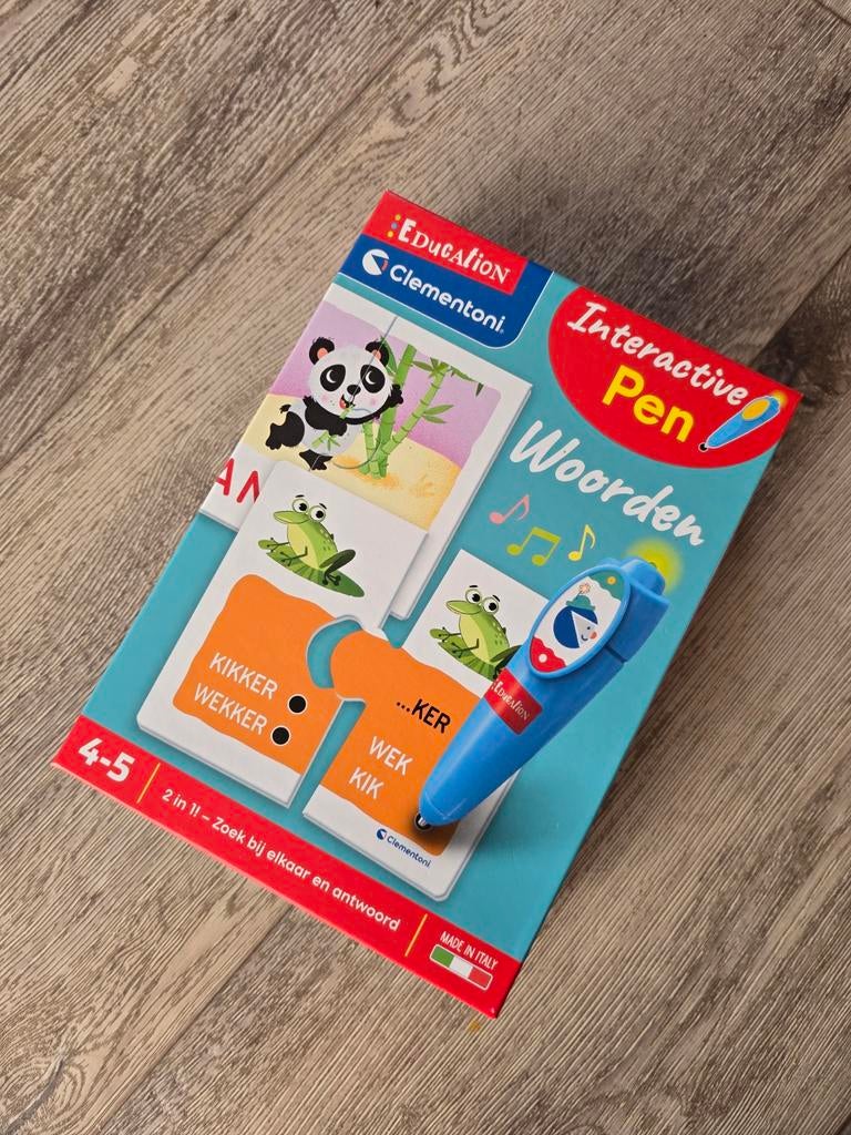 Clementoni Interactieve Pen Woorden, Ophalen of Verzenden, Zo goed als nieuw, Taal en Lezen, Met geluid