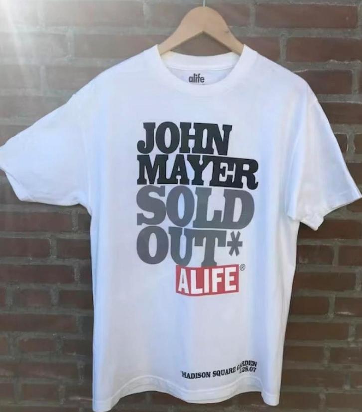 Alife x John Mayer Sold out Madison square garden 2007 L, Kleding | Heren, T-shirts, Zo goed als nieuw, Maat 52/54 (L), Wit, Verzenden
