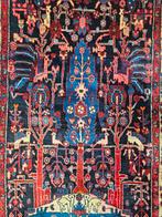 Handmade Persian wool Nahavand carpet Tree of life 144x254cm, Persian Perzisch vintage oosters hype, Crème, Gebruikt, 100 tot 150 cm