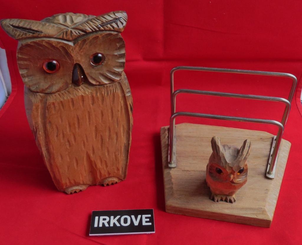 HOUTEN BUREAU SET * Leuke Uilen *, Verzenden