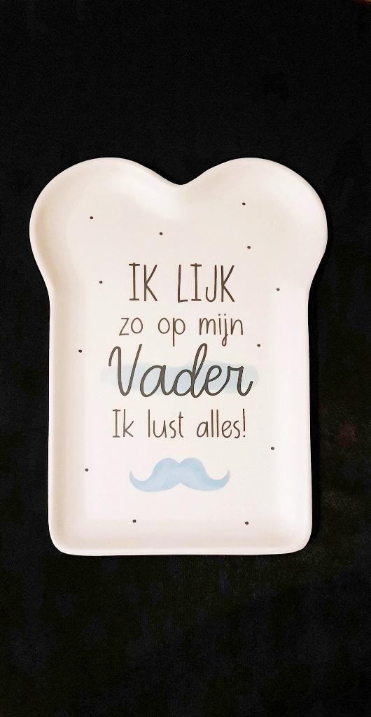 NIEUW Bord "IK LIJK ZO OP MIJN VADER IK LUST ALLES", Ophalen of Verzenden, Nieuw, Overige typen
