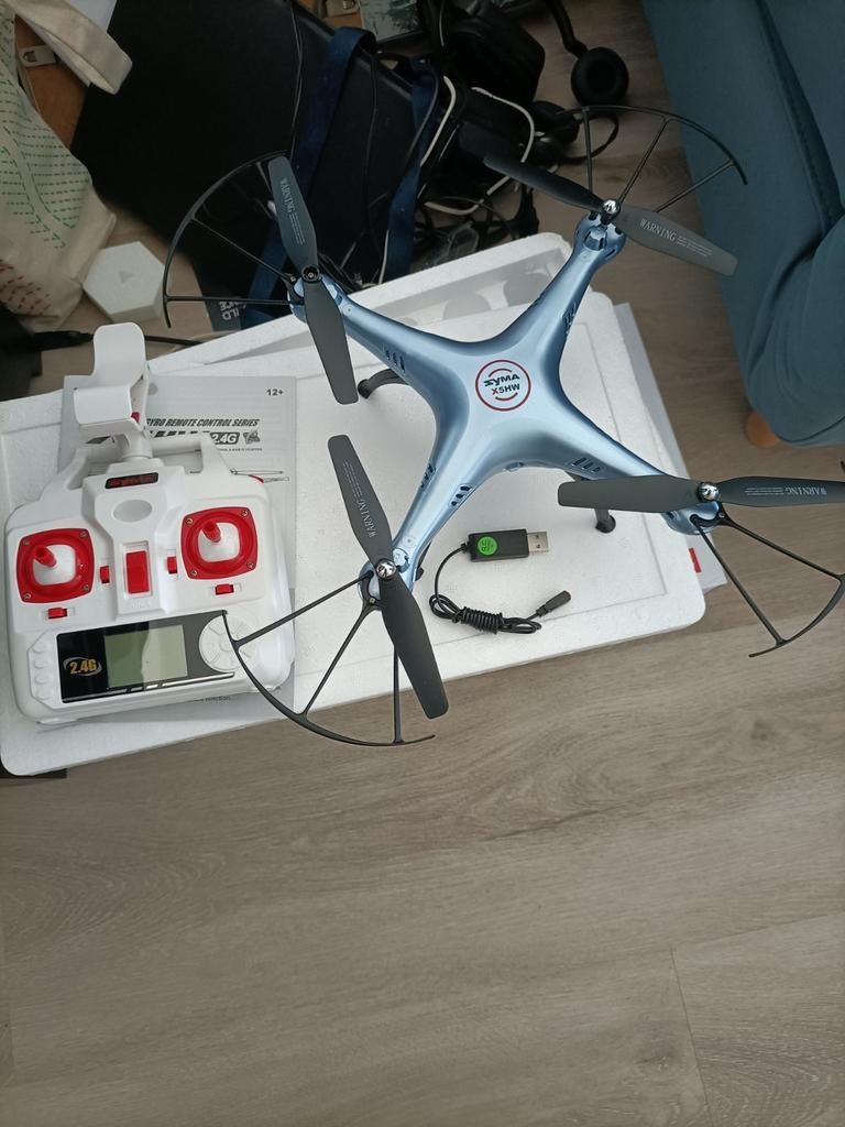 Syma X5HW drone - Zo goed als nieuw, Basiskwaliteit, Syma, Minder dan 100 meter, Zo goed als nieuw