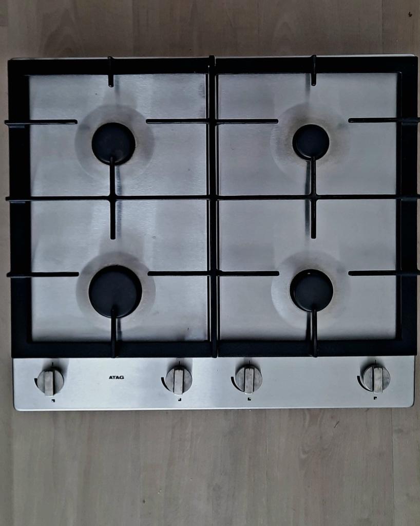 Gaskookplaat, Ophalen, Gebruikt, 4 kookzones, Inbouw