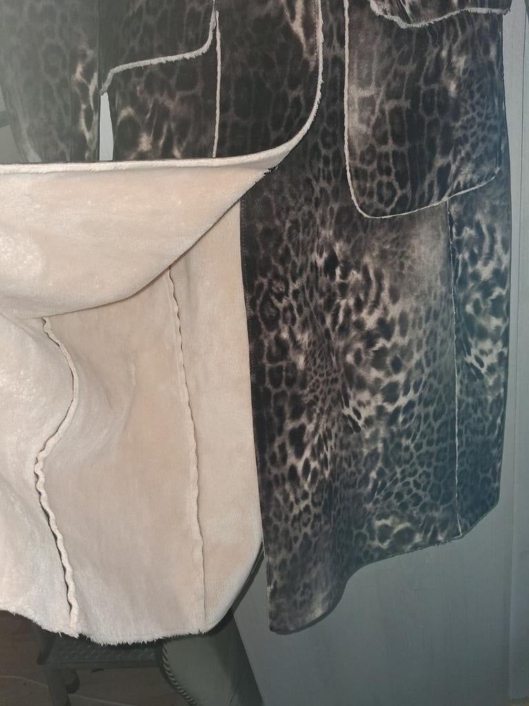 Lange jas met luipaardprint, Kleding | Dames, Jassen | Winter, Ophalen of Verzenden