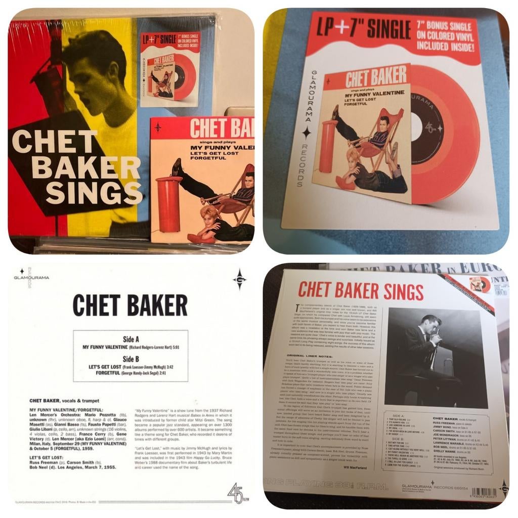 Chet Baker Sings - LP + 7 inch single /out of print/RARE, 1980 tot heden, Overige formaten, Ophalen of Verzenden, Nieuw in verpakking