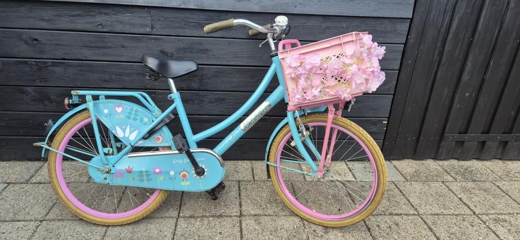 Popal meisjesfiets 22 inch, Fietsen en Brommers, Ophalen, 22 inch, Gebruikt, Handrem