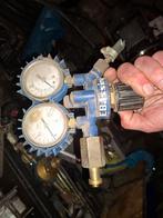 Reduceerventiel E.Bassini met 2 manometers, Ophalen of Verzenden, Gebruikt