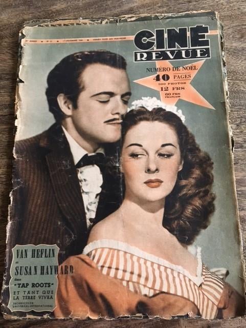 Cine Revue tijdschrift, 17 dec 1948 , losbladig 77 jaar oud, Verzamelen, Tijdschriften, Kranten en Knipsels, Ophalen of Verzenden