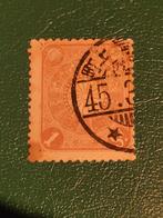 Japanse postzegel 1 Sen, gestempeld, Meiji-periode, Ophalen of Verzenden, Gestempeld, Oost-Azië