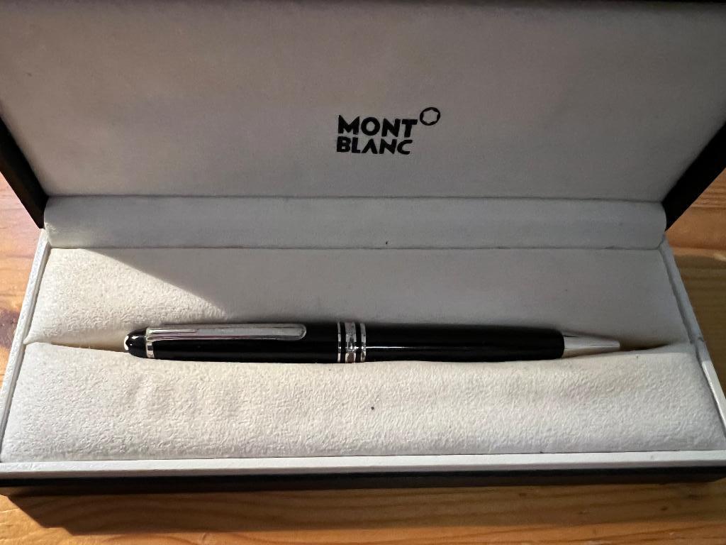 Mont Blanc Meisterstuck Classique Platinum Balpen ZGAN, Verzamelen, Pennenverzamelingen, Balpen, Met doosje, Ophalen of Verzenden