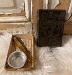 Brocante oud doosje Lakbrons / Anker - Maille Brons, Ophalen of Verzenden, Gebruikt