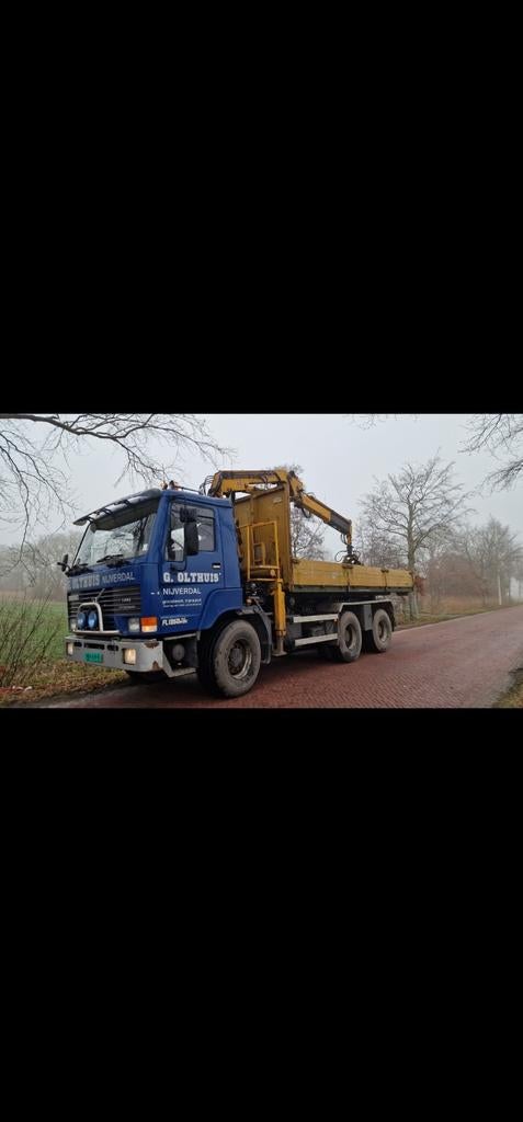 Volvo terberg  6x6  kabelsysteem   atlas kraan met afstandsb, Bedrijf, Te koop
