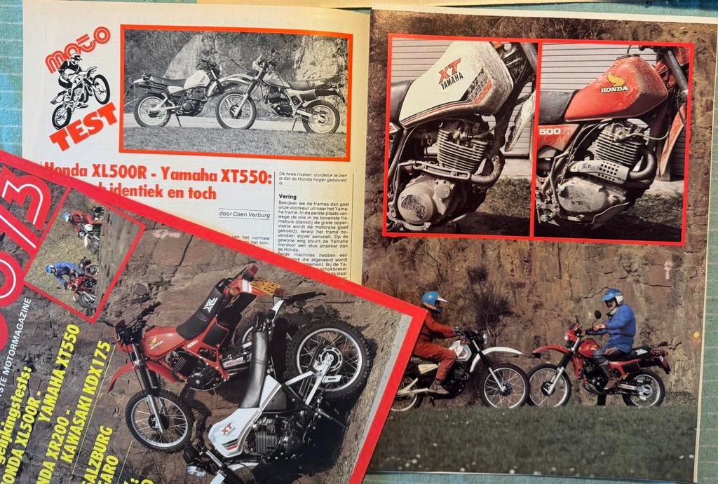 Test Honda XL500R en Yamaha XT550, Verzenden, Zo goed als nieuw, Motoren