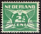 Nederland 1927, Vliegende duif, 2½ cent, met watermerk, Postzegels en Munten, Verzenden, T/m 1940, Gestempeld