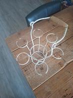 Wijn   flessen rek wit oud, Ophalen of Verzenden, Gebruikt, Hout, Minder dan 50 cm