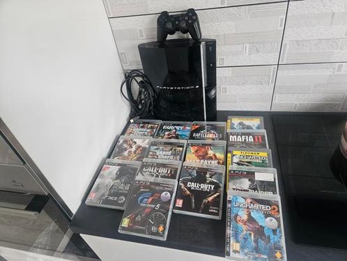 PlayStation 3 Fat + controller +15topgames – werkt!, Spelcomputers en Games, Spelcomputers | Sony PlayStation 3, Zo goed als nieuw