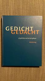 K. de Jong - Gedicht gedacht, Ophalen of Verzenden, Zo goed als nieuw, K. de Jong