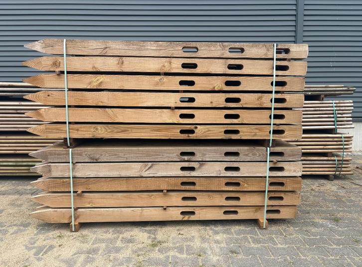 Doorsteek omheining 3-liggers | Houten omheining, Dieren en Toebehoren, Stalling en Weidegang, Weidegang, 4 paarden of pony's of meer