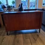 Vintage eeka teakhout dressoir met roldeur! 60's,, Ophalen, Gebruikt, 25 tot 50 cm