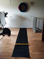 Rubberen dartmat met vaste oche, Ophalen, Zo goed als nieuw, Dartbord