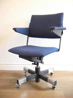 Vintage bureaustoel Gispen 1645, Huis en Inrichting, Ophalen, Metaal, Gebruikt, Blauw