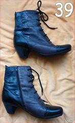 REMONTE leren laarsjes zwart-bruin maat 39 zgan, Overige kleuren, Lage of Enkellaarzen, Ophalen of Verzenden, Zo goed als nieuw