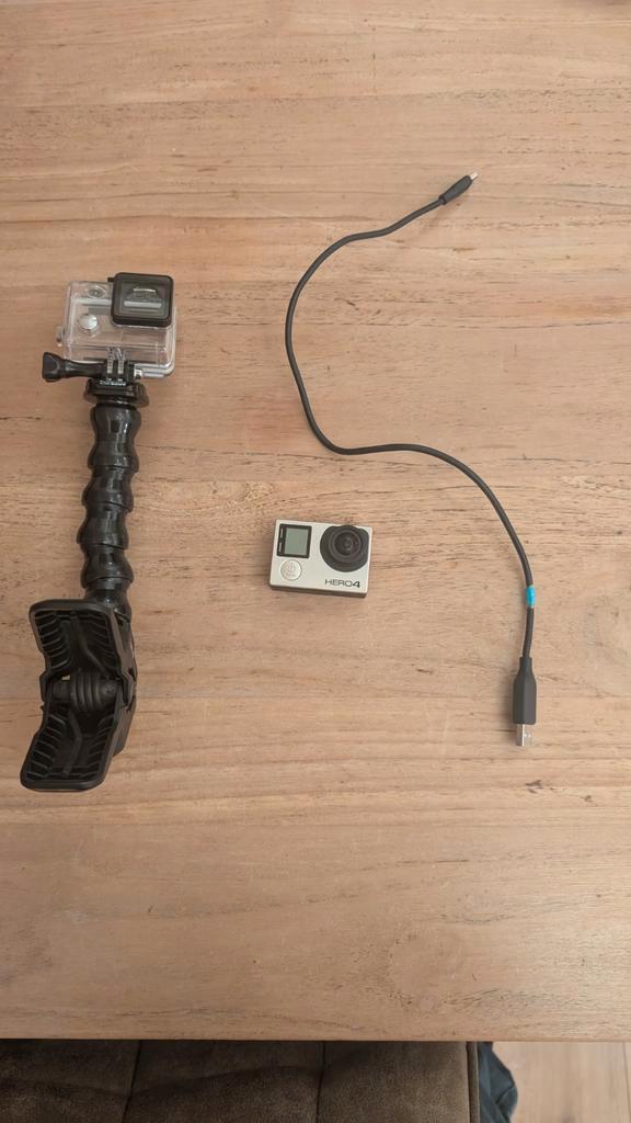 GoPro Hero 4 met accessoires en goede accu, Audio, Tv en Foto, Actiecamera's, Gebruikt, GoPro, Ophalen of Verzenden