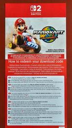 Mario Kart World voor Switch 2 code., Ophalen, Racen en Vliegen, Zo goed als nieuw, 3 spelers of meer